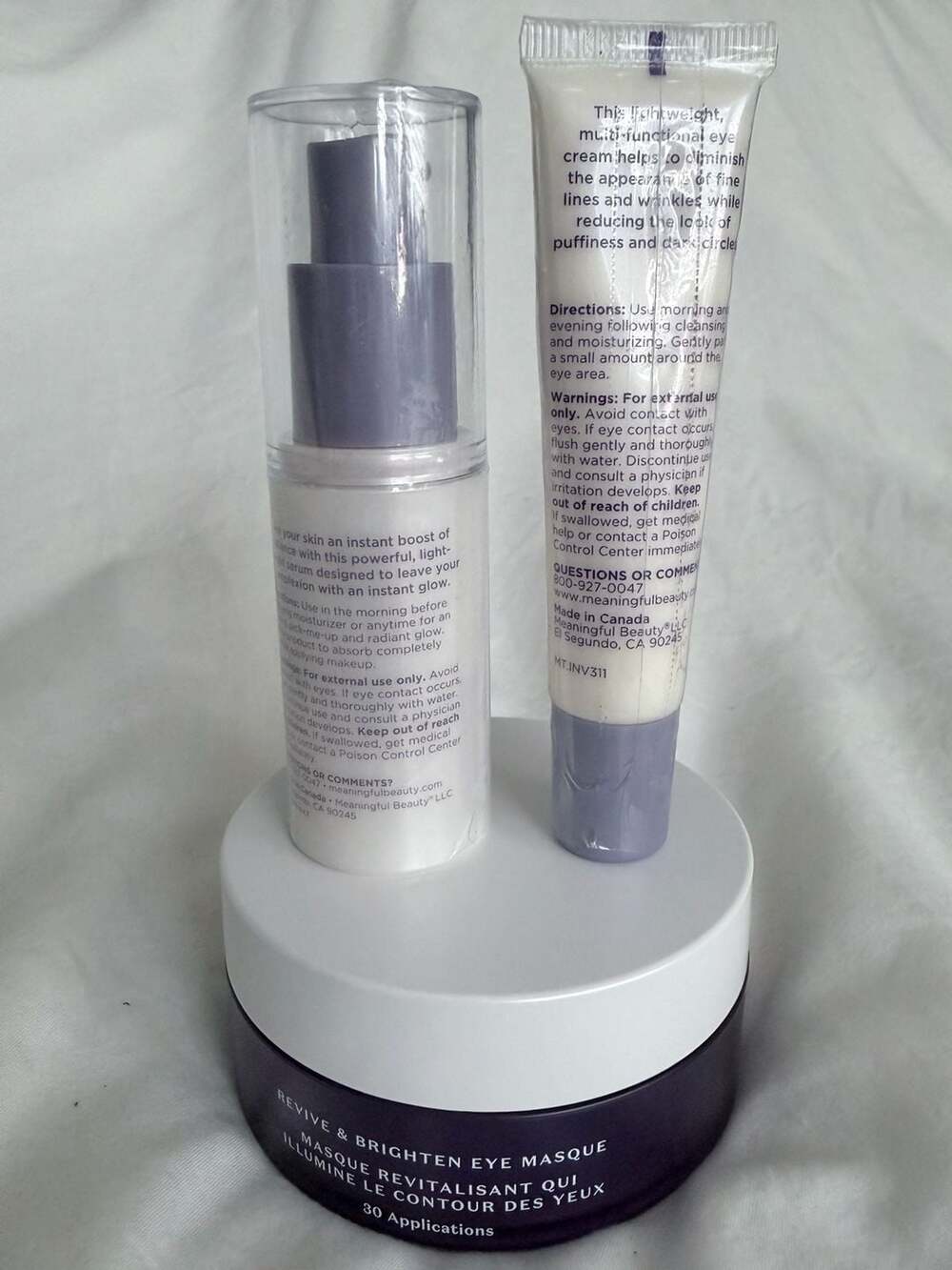Meaningful Beauty Cindy Crawford Glowing Serum & Lifting Eye Crème Skincare Bund - Picture 6 of 9